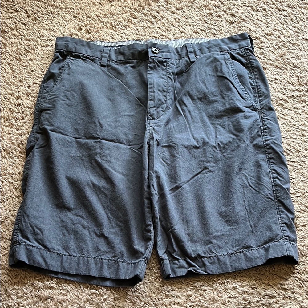 JCrew mens shorts size 34 waist dark gray checked print 😎
